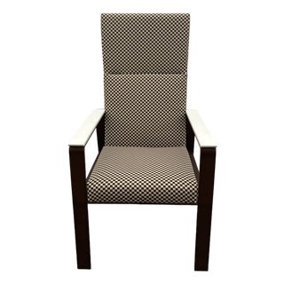 Newly Upholstered David Edward Modern High Back Chair For Sale