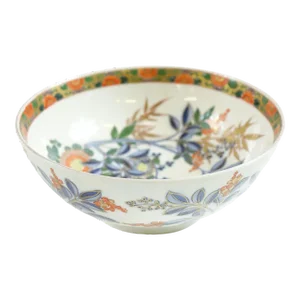 Antique Japanese Bowl With Floral Design