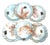 1893 Haviland Limoges Aesthetic Movement Crab Plates - Set of 6 For Sale