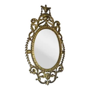 19th century George III Carved Giltwood Mirror