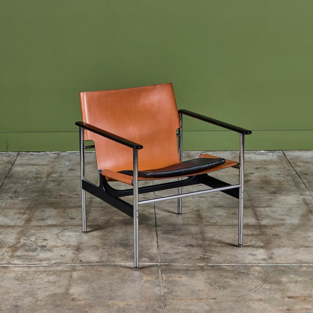 Designed by industrial designer Charles Pollock in the 1960s, the Model 657 Sling Chair is minimalism perfection. The...