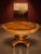 Vintage Burl Wood Round Pedestal Dining Table With Inlaid Top For Sale In Miami - Image 6 of 6