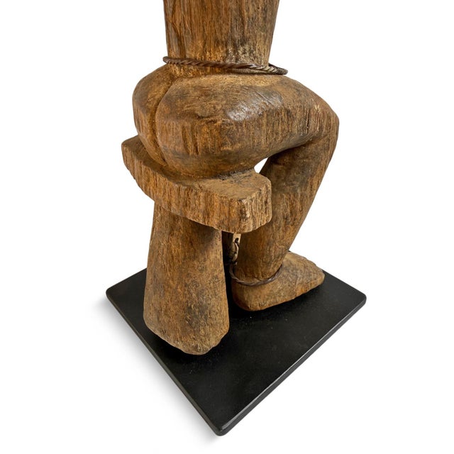 Vintage Old Baule African Male Female Fertility Figure For Sale - Image 10 of 12