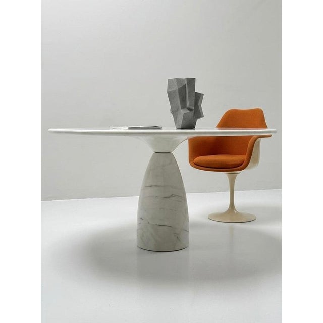 Finale 1790 Round Dining Table in Marble by Peter Draenert, Germany, 1970s For Sale - Image 6 of 8