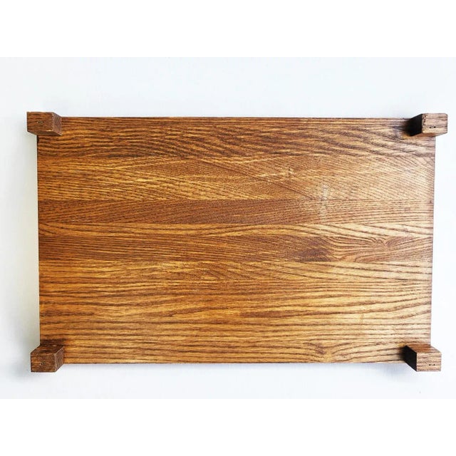 1970s Wood Charcuterie Board With Tile For Sale - Image 10 of 11