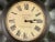 English Large Steampunk Leather Wood London Clock For Sale - Image 3 of 10