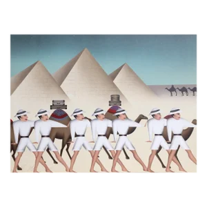 Land of the Pharaohs, Robin Morris Screenprint, Signed and Numbered in Pencil