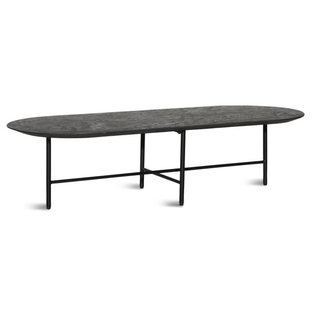 Modern Oval Black Nueve Coffee Table For Sale - Image 3 of 4