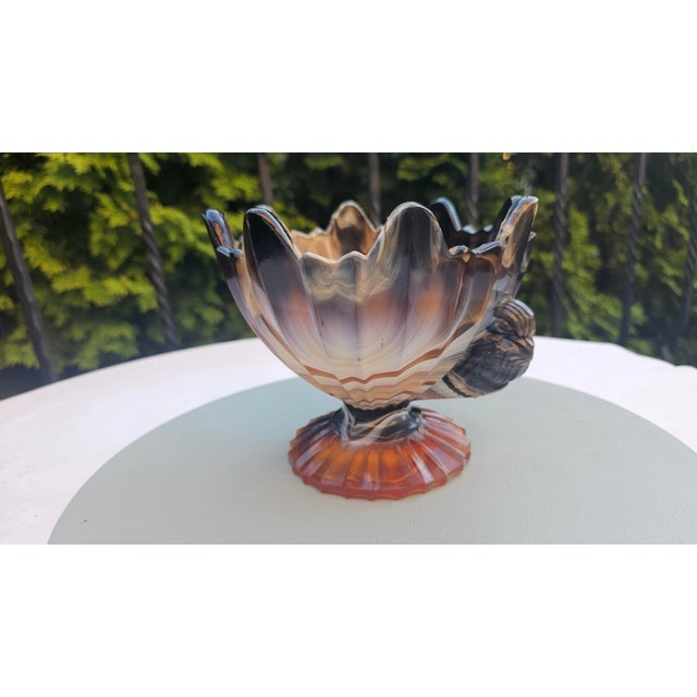 Glass Art Deco Glass Cake Stand from United Glassware STS Abel, 1930s For Sale - Image 7 of 8