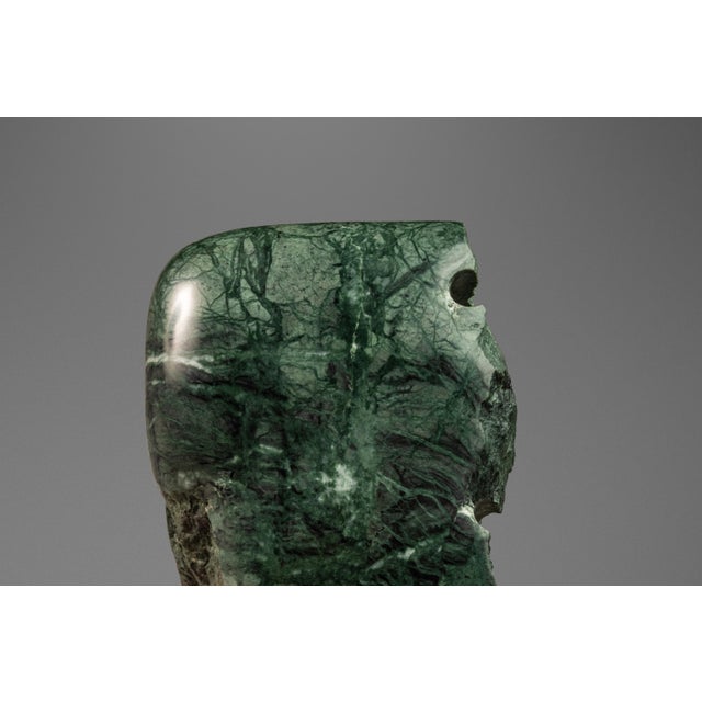 One of One Abstract Organic Modern "Fractured Vase" Sculpture in Guatemalan Green Marble by Mark Leblanc for Leblanc Studios, Usa, C. 2020s For Sale - Image 10 of 12