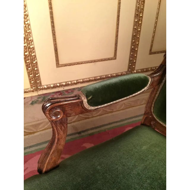 19th Century Louis XV Sofa in Walnut, 1890s For Sale - Image 6 of 9