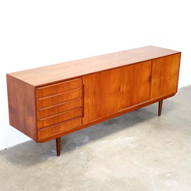 1950s Danish Teak Sideboard For Sale - Image 13 of 17