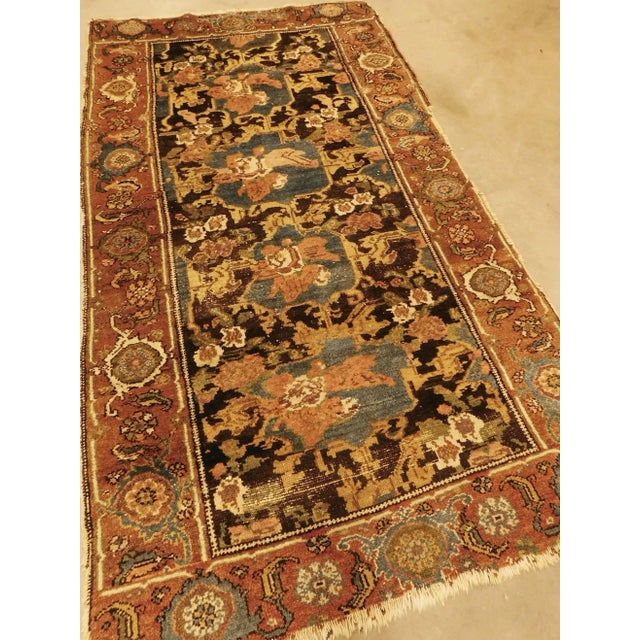 1920s Antique Persian Bakhtiar Rug 3'5"x 6'2" For Sale - Image 9 of 13