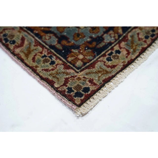 Late 19th Century Antique Mohtasham Kashan Rug 4'2'' x 6'9'' For Sale - Image 4 of 12