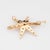 Mid-Century Modern Vintage Diamond Star Pendant 14k Gold Brooch Mid Century Celestial Jewelry For Sale - Image 3 of 5