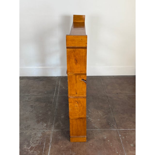 Brown Vintage 1950's Solid Wood Bookshelf For Sale - Image 8 of 10