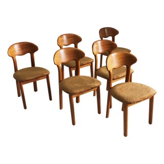 Vintage Danish Teak Dining Chairs by Juul Kristensen, 1960s, Set of 6 For Sale
