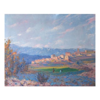 Ramon Trulls Pons, Rural Catalan Landscape, 1950s, Oil on Canvas For Sale