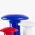 Blue Angelo Mangiarotti Murano Glass Mushroom Vases for Knoll in Blue Red and White, Set of 3 For Sale - Image 8 of 11