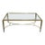 Mid-20th Century Wrought Iron With Gold Leaf Coffee Table For Sale