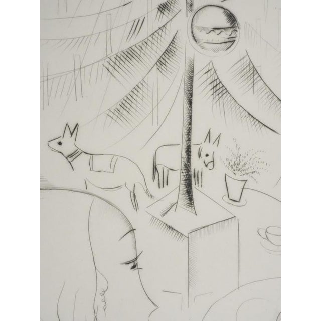 Mily Possoz, The Christmas Tree, Original Signed Engraving For Sale - Image 6 of 11