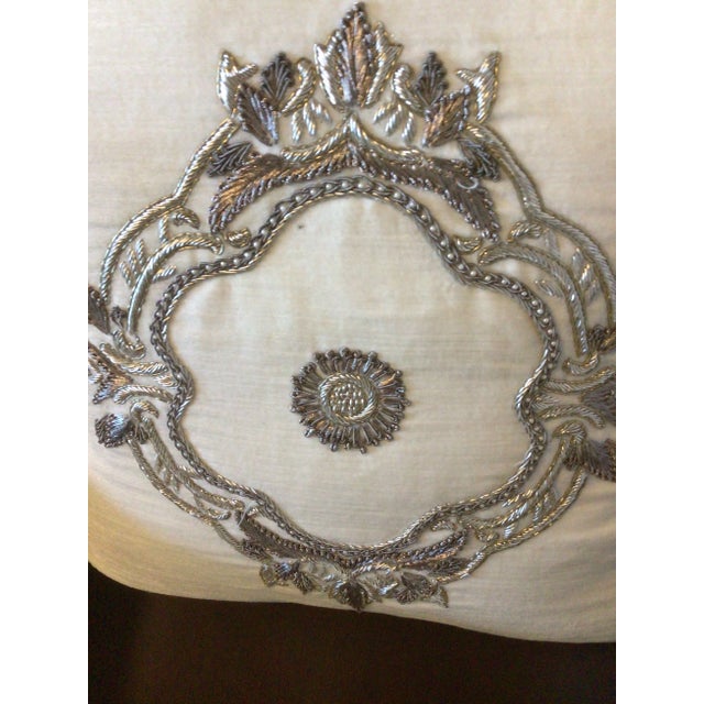 Textile Kashmir Export House White Decoration Feather Pillow For Sale - Image 7 of 13
