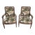 Late 19th Century Louis XVI Style Chairs in Scalamandre Fabric - Pair For Sale