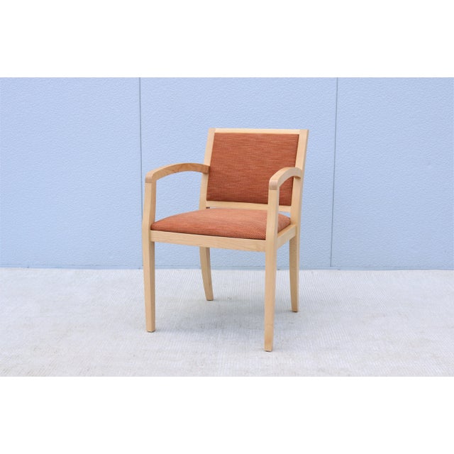 The Collegeville wood side chair by Geiger is elegant with a melding of past and present. This fabulous, clean-lined chair...