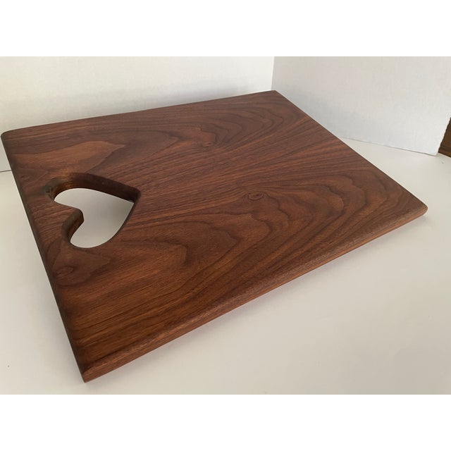 Contemporary Black Walnut Cutting Board/Charcuterie Board For Sale - Image 3 of 3