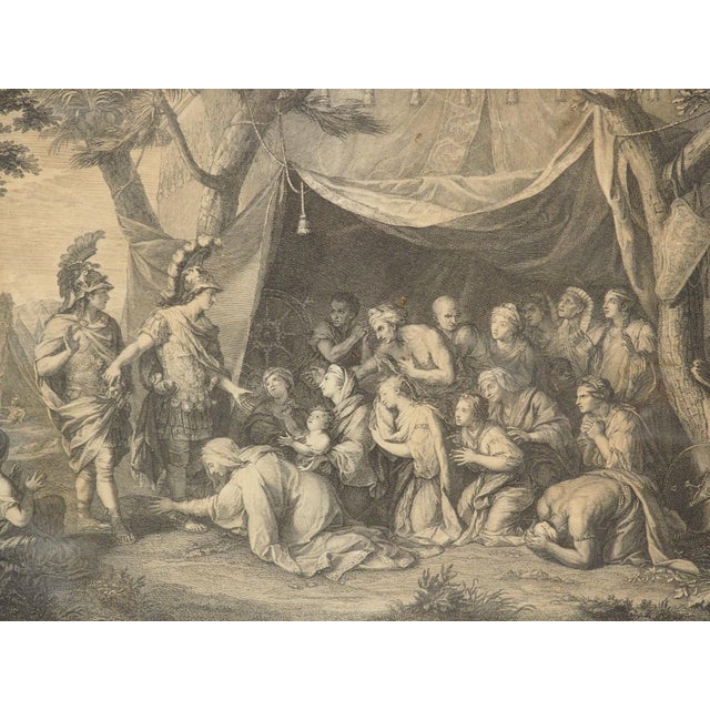 Pair of Framed 18th Century Alexander the Great Lithographs From France For Sale - Image 12 of 18