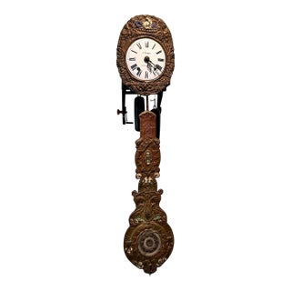 Antique J. Trique a Chateaubriant Pendulum Clock For Sale