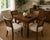 Vintage Mid-Century Modern Expandable Dining Set With Cane Back Chairs For Sale - Image 4 of 10