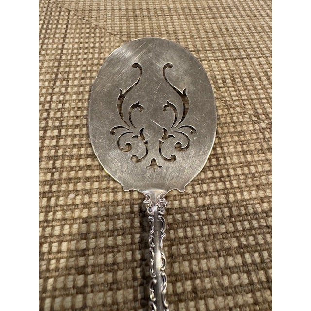 Late 18th Century Rare- Antique Whiting Sterling Silver Pierced Egg Server "Louis Xv" Circa 1891 For Sale - Image 5 of 6