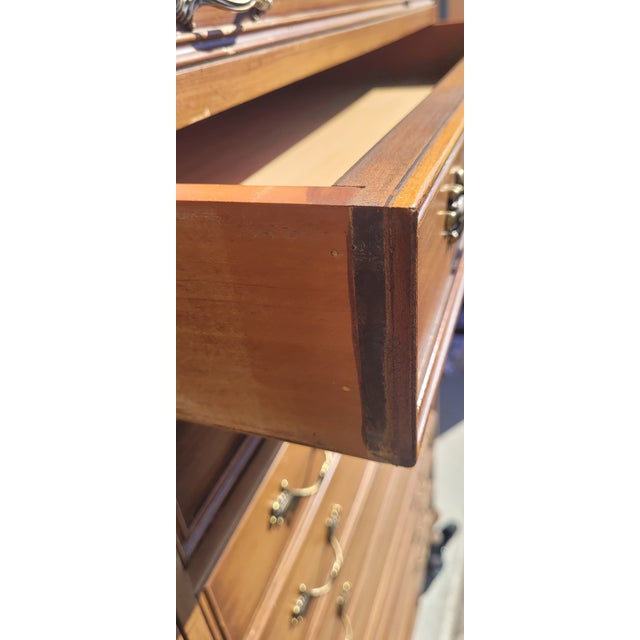 1960s Tall French Lingerie 12 Plus Drawer Dresser For Sale - Image 14 of 17