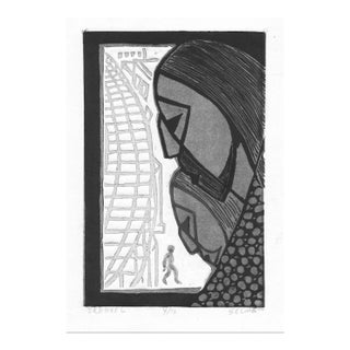 1960s Selma Bluestein New York Train Etching For Sale