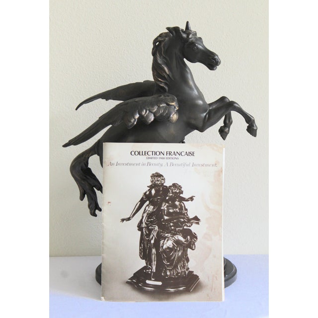 Capture the dramatic spirit of 19th-century French Romanticism with this impressive vintage hot-cast bronze replica...