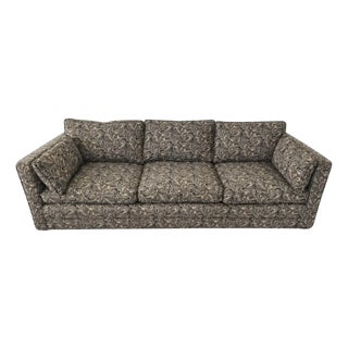 Milo Baughman-Style Mid-Century Modern Sofa on Casters, 1970s For Sale