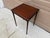Mid 20th Century Mid-20th Century Regency-Style Mahogany Faux Bamboo Drinks Table For Sale - Image 5 of 12