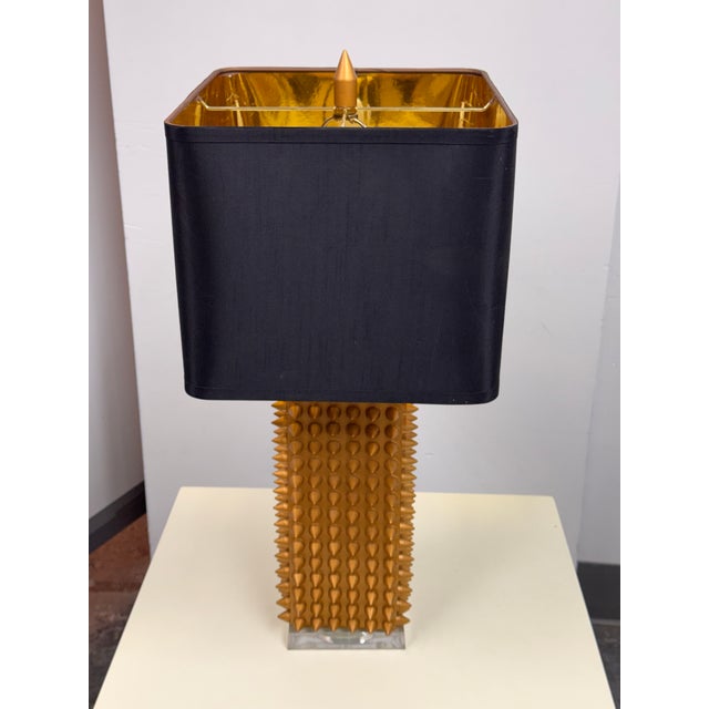 J. Alexander Lighting Spike Table Lamp For Sale - Image 11 of 12