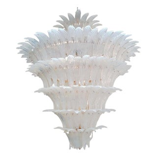 21st Century Opaline Palmette Chandelier by Fabio LTD For Sale