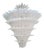 21st Century Opaline Palmette Chandelier by Fabio LTD For Sale