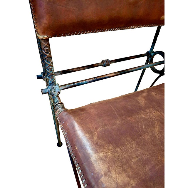 Pair of Ilana Goor Brutalist Chairs For Sale - Image 9 of 16