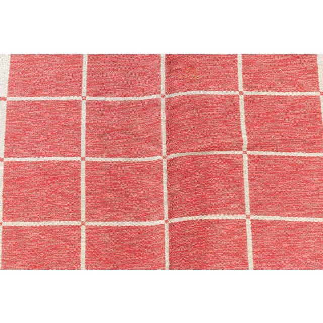 Textile Doris Leslie Blau Vintage Swedish Reversible Flat-Weave Wool Rug For Sale - Image 7 of 8