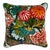 Schumacher Chiang Mai Dragon Velvet 18" Pillow in Aquamarine For Sale