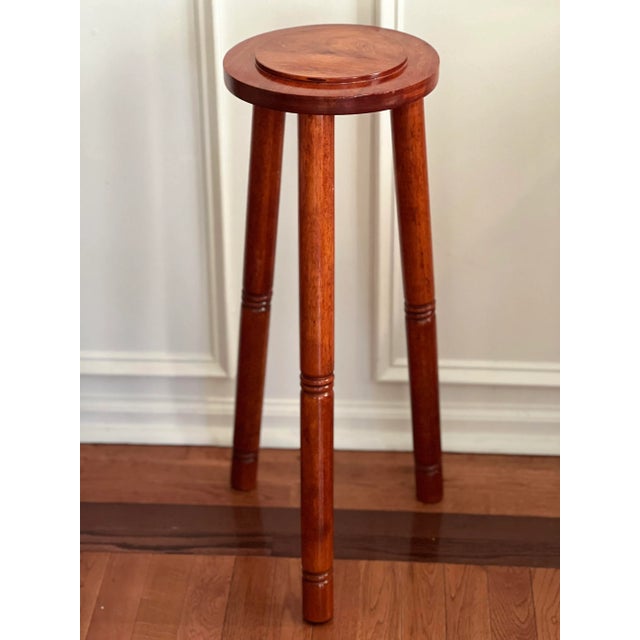 1960s Vintage Rosewood Bowl on Stand, 2 Piece Set For Sale - Image 5 of 6
