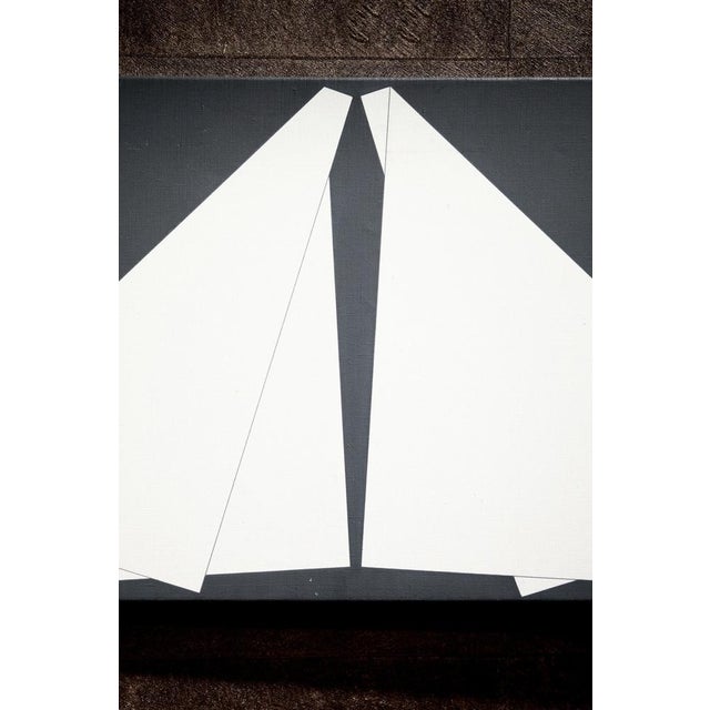 Hiroshi Yasukawa, Abstract Composition Painting, 1970s, Oil on Canvas For Sale - Image 6 of 9