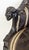 Vintage Ebonized Carved Ram's Head Bergère Chairs, Pair For Sale - Image 11 of 16