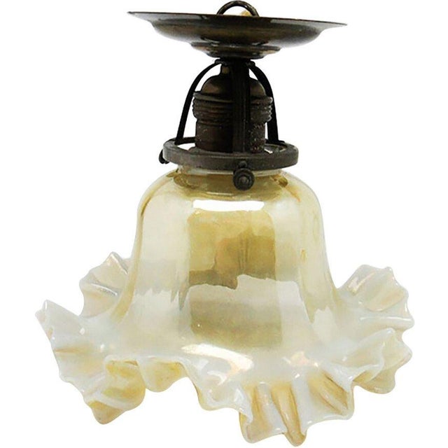 Early 20th Century Glass Pendant Lamp For Sale - Image 11 of 11