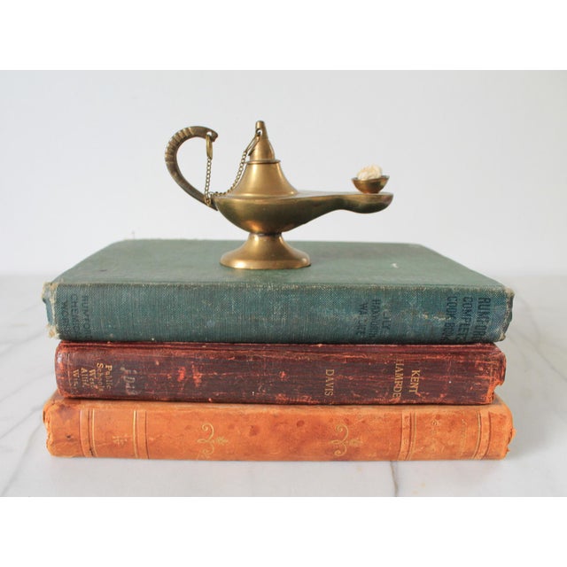 Brass Vintage Brass Genie-Style Oil Lamp For Sale - Image 8 of 9