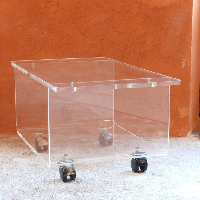 Vintage Space Age Side Table, France, 1970s For Sale - Image 4 of 9